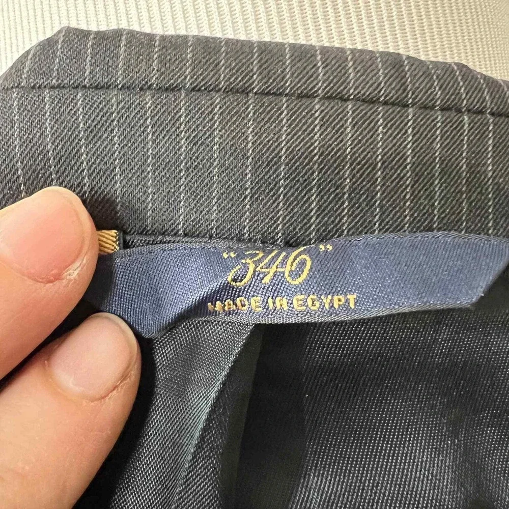 346 Brooks Brothers Stretch Mens 41R Wool Blend Pin Striped Blazer‎